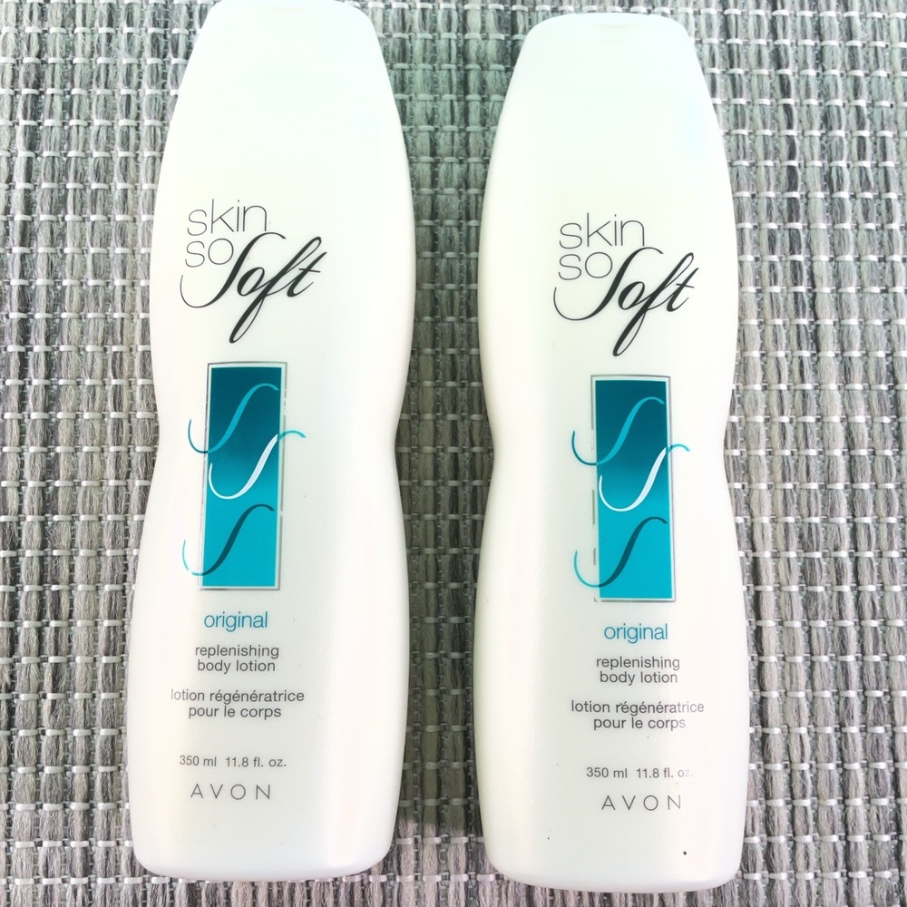 2 pk Skin So Soft Original Replenishing Body Lotion 11.8 fl oz Vintage Avon SSS